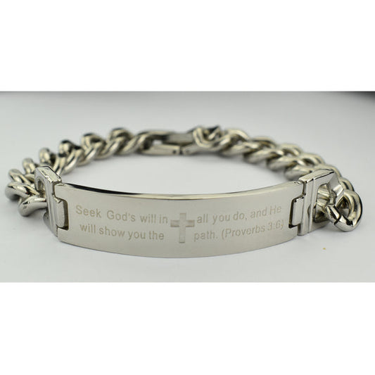 Stainless steel Bracelet - Seek God’s Will