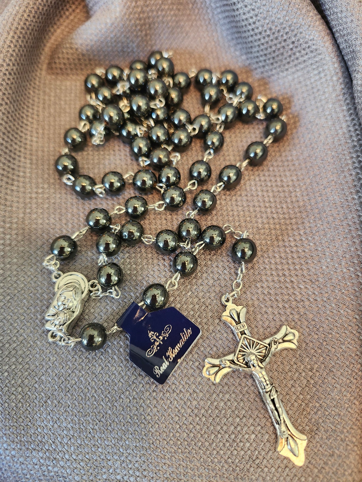 8 MM Hematite Rosary