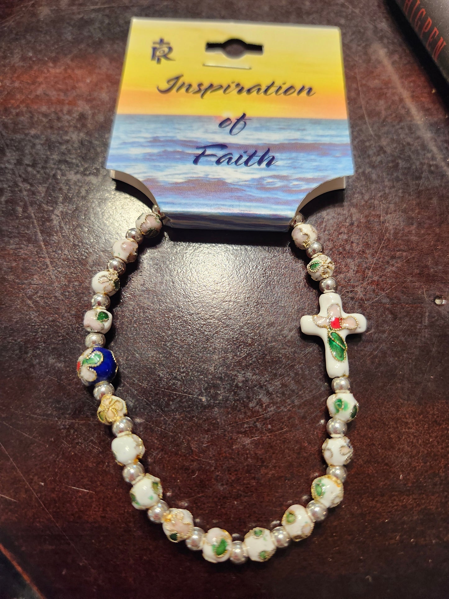 Cloisonné Rosary Bracelet