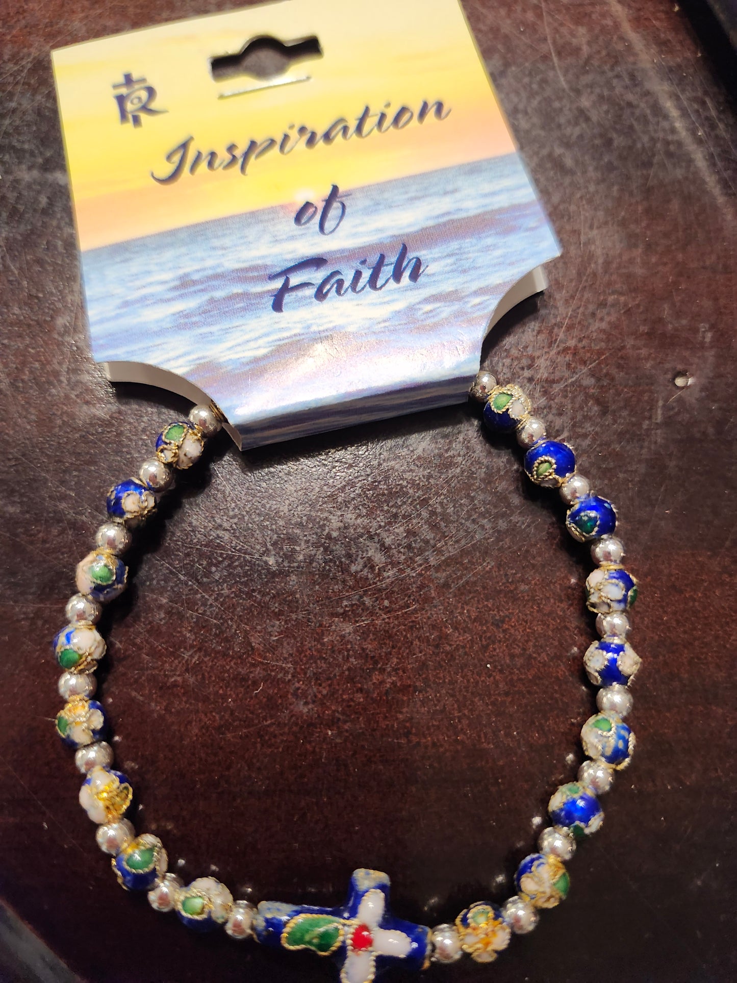 Cloisonné Rosary Bracelet