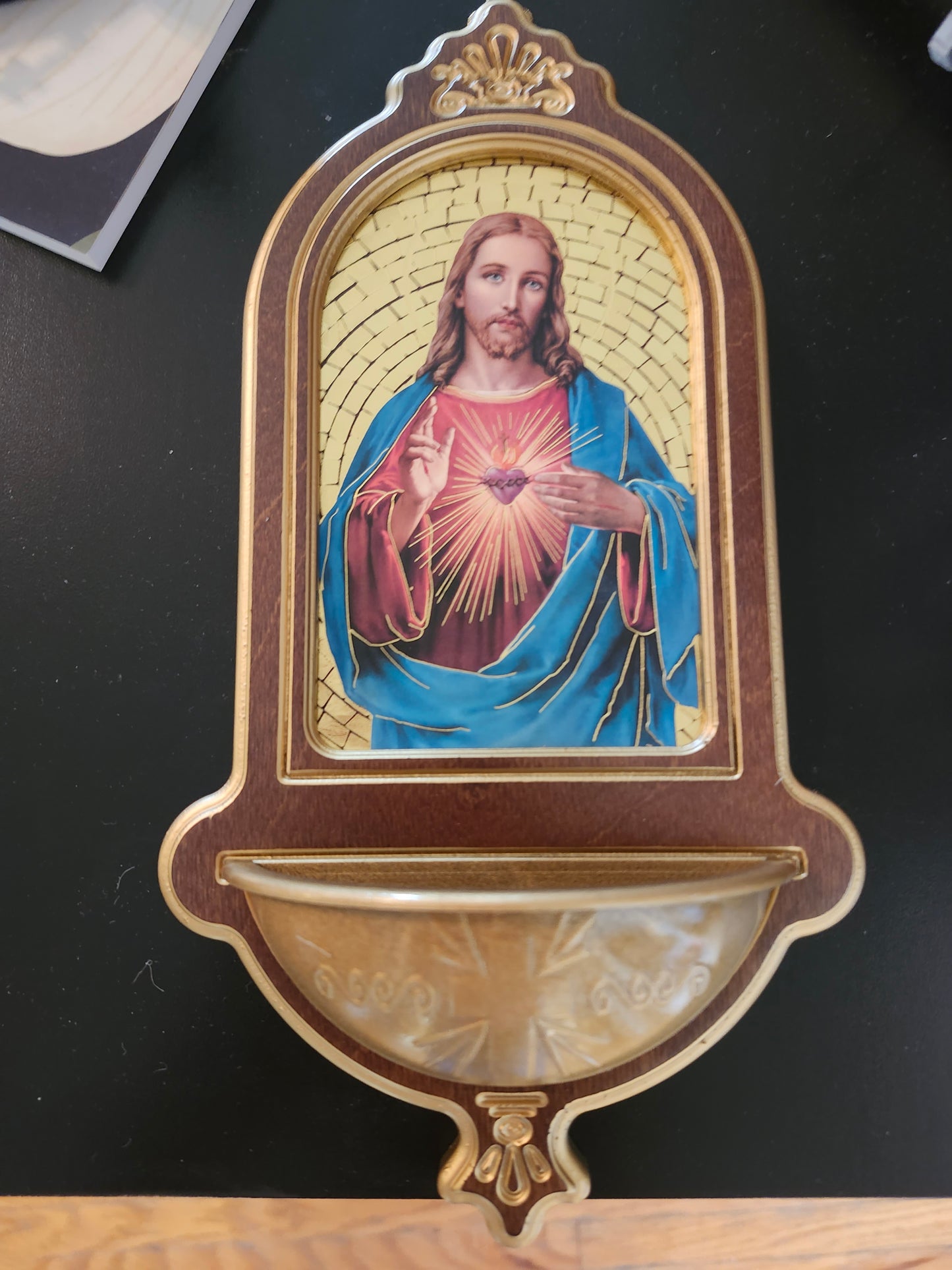 Sacred Heart Holy Water Font