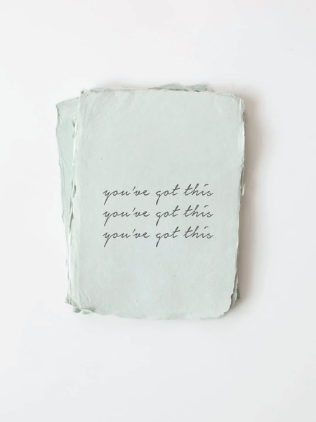 Paper Baristas - "You've Got This." Encouragement Card