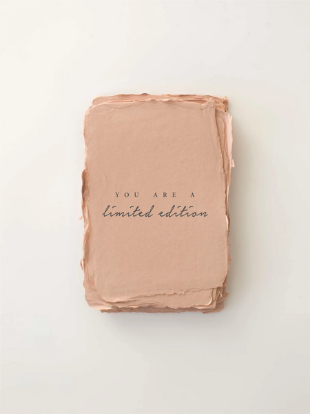 Paper Baristas - "You are a Limited Edition" Love/Friendship Card