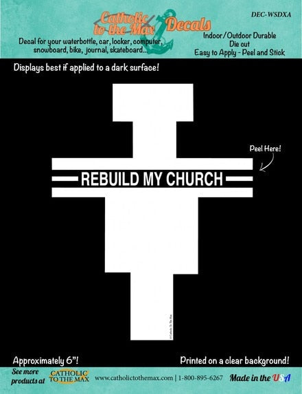 Rebuild My Church Decal