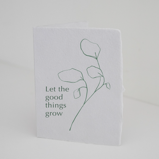 Paper Baristas - "Let the good things grow" Plant Recycled Greeting Card