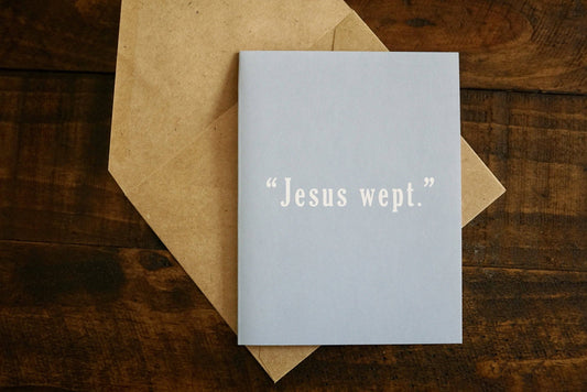 Catholic Card Co. - Death of Lazarus | Catholic Grief Card | Sympathy Card