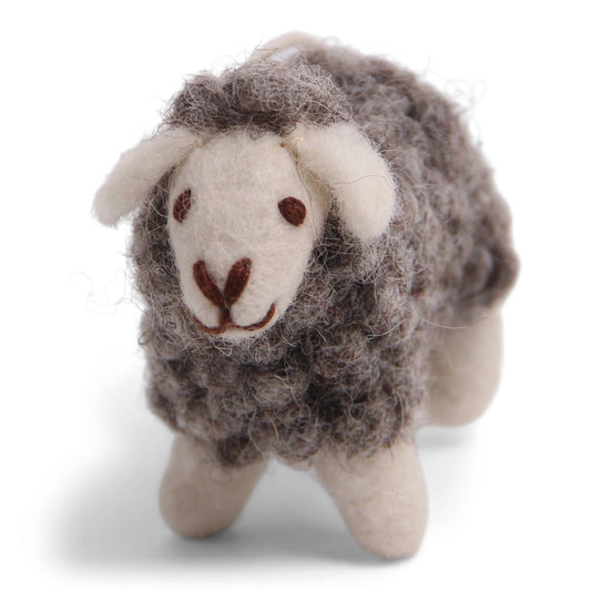 Grey Mini Sheep Ornament
