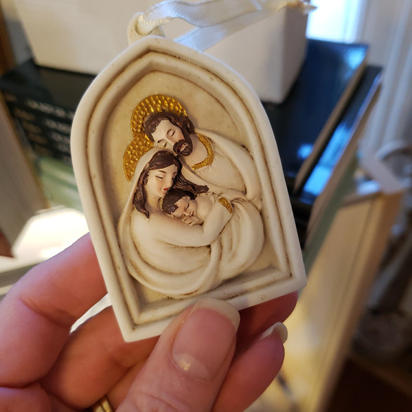 Arched Holy Family Ornament