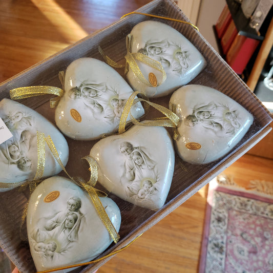 Holy Family heart ornament