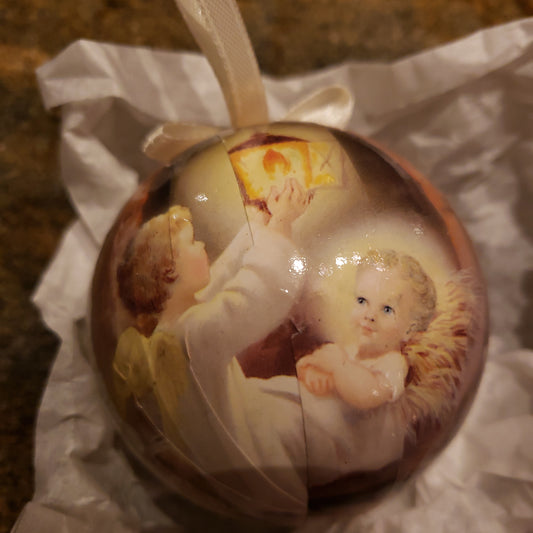 Holy Family ball ornament