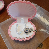 Baby Rosary Bracelets in clam
