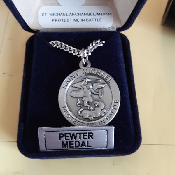 St Michael Military pewter