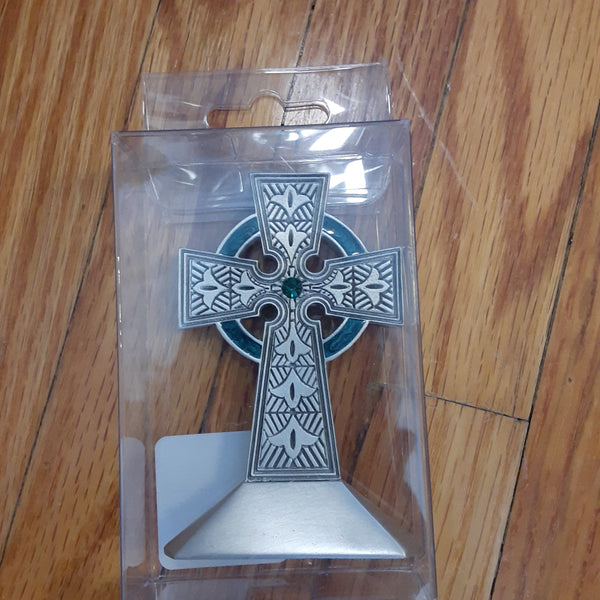 Standing Pewter Celtic cross