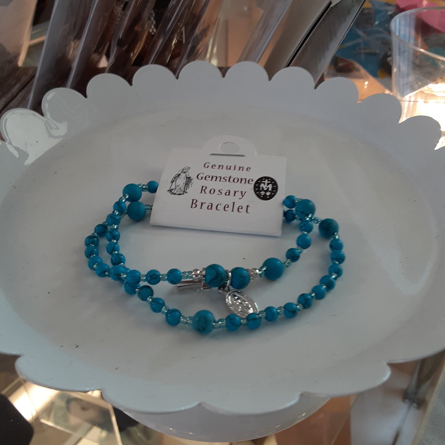 Gemstone Rosary Bracelet