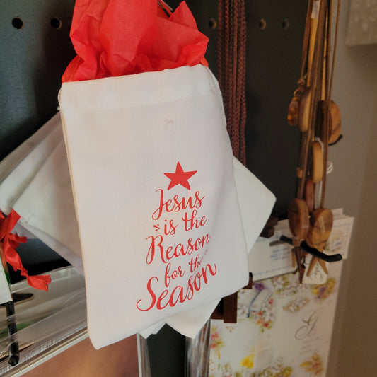 Jesus is the Reason drawstring bag