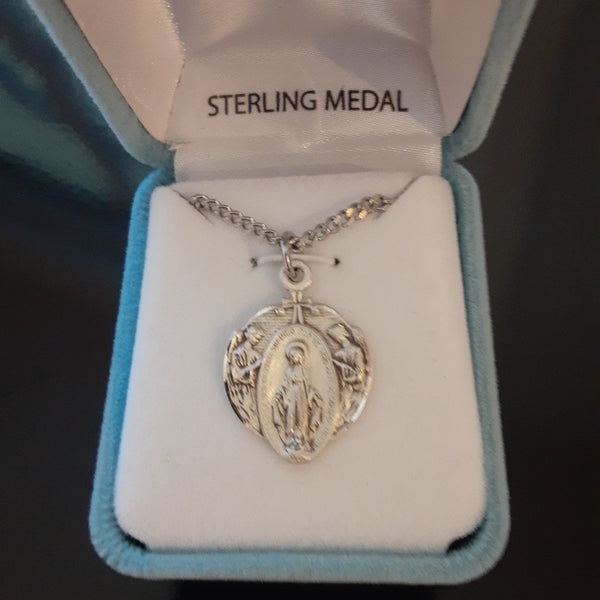 Sterling Angels Miraculous Medal