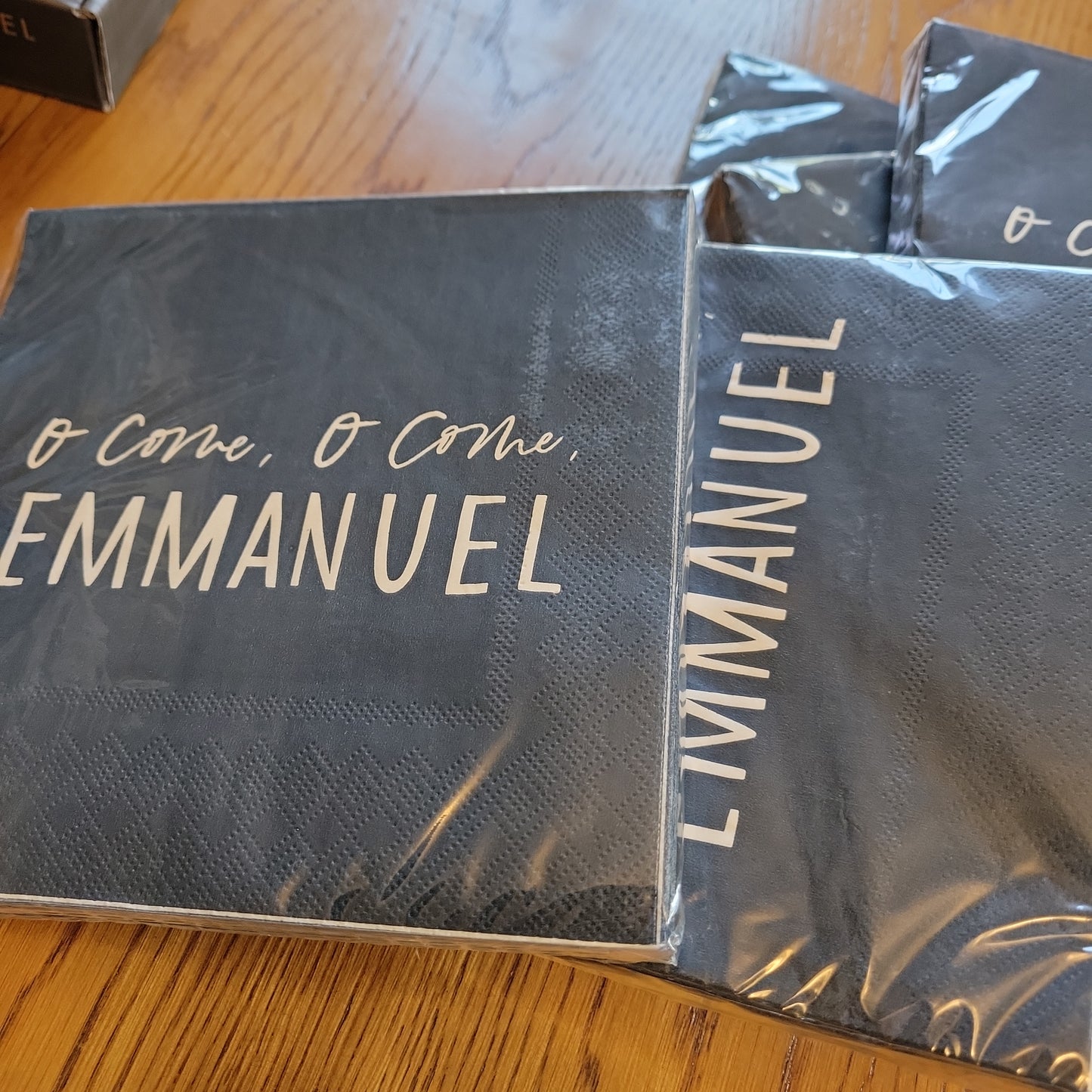 O Come Emmanuel Napkins by Be a Heart