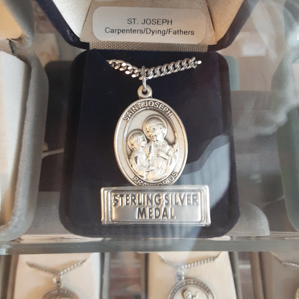 Large Oval St Joseph Medal