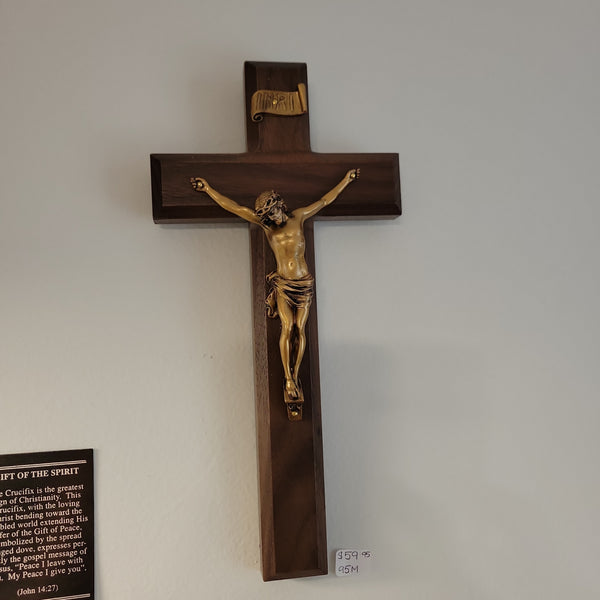 10” Walnut Crucifix