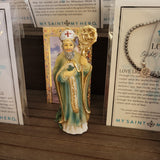 4” Hand Painted Patron Saint Statues