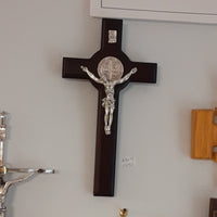 8” St Benedict wall Crucifix