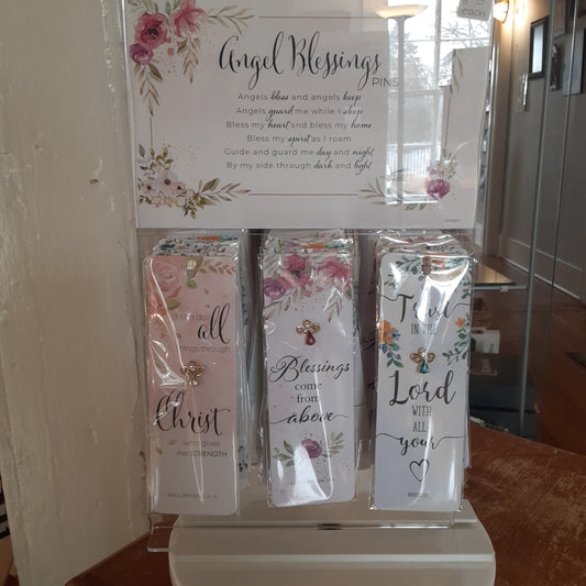 Angle blessings pin
