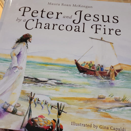 Peter and Jesus by a Charcoal Fire