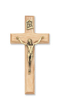 8” Oak Crucifix