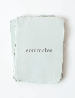 Paper Baristas - "soulmates" Love Greeting Card