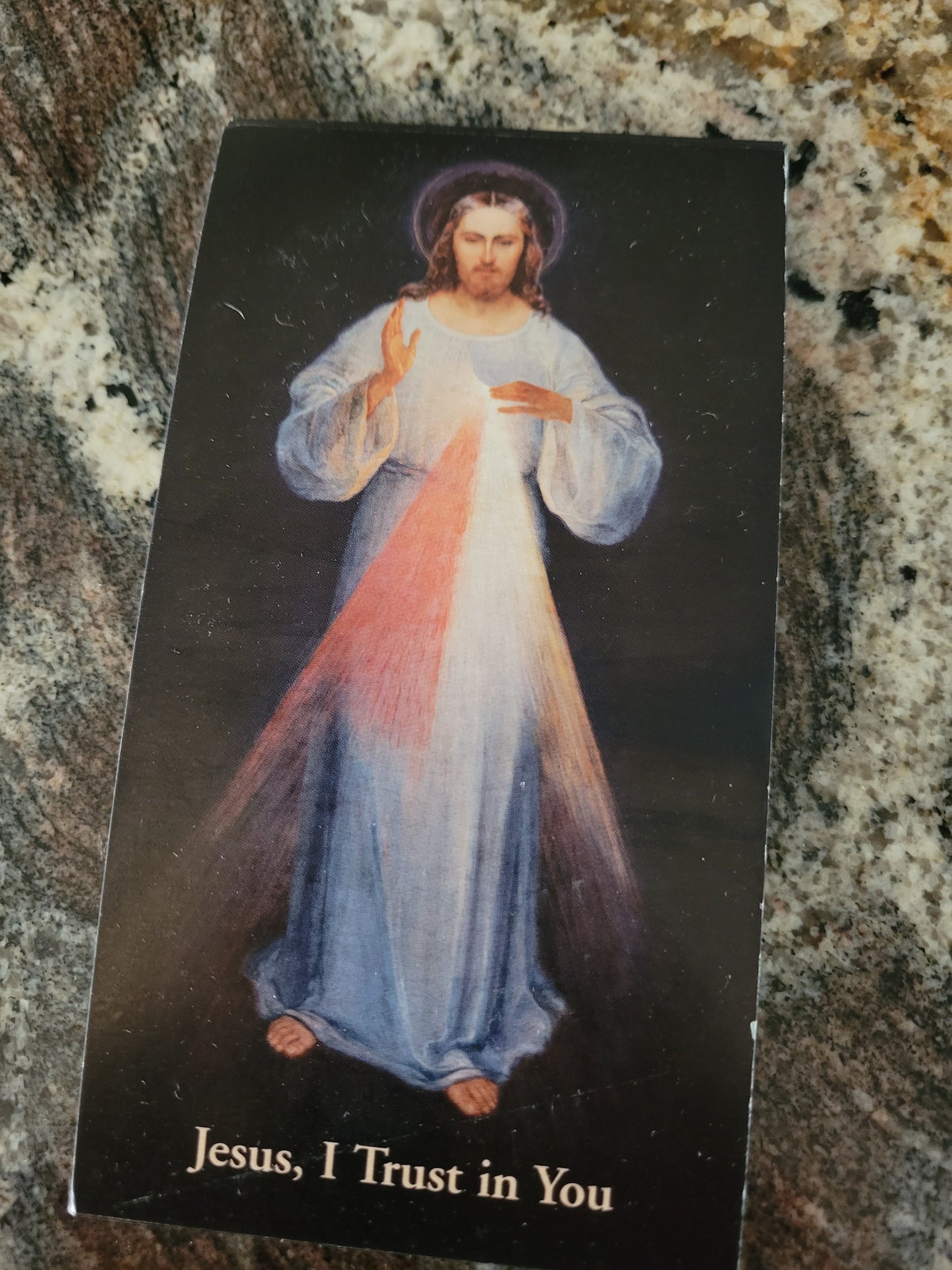 Divine Mercy Chaplet Paper Prayer Card