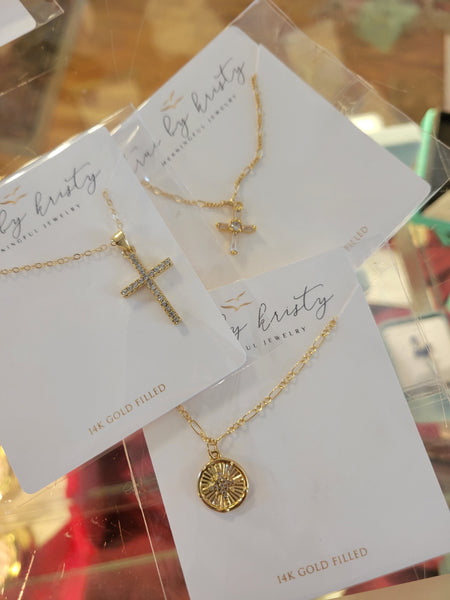 Cross Gold Necklaces by True by Kristy