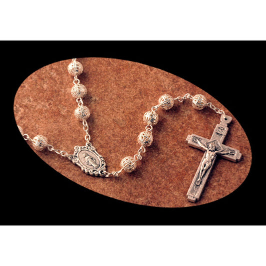 Filigree silver Rosary
