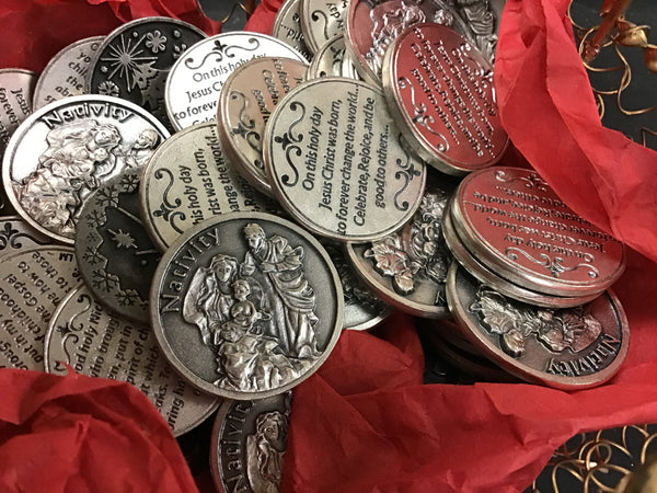 Christmas pocket coins