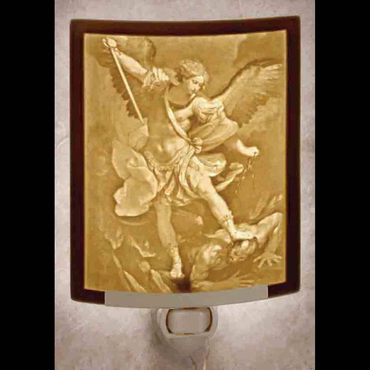 The Porcelain Garden Inc. - St Michael Curved Night Light