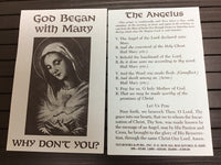 The Angelus prayer card