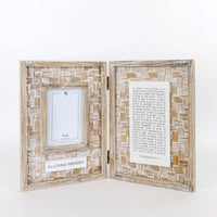 Adams & Co. - 11327 - 12x16 bamboo wd fold photo frm (LVNG MRY) SYMPATHY