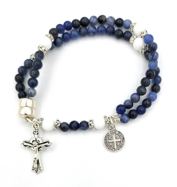 MG Rosary - Sodalite Wrist Rosary