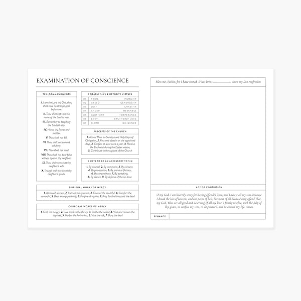 Gratia Design Co - Examination of Conscience Notepad