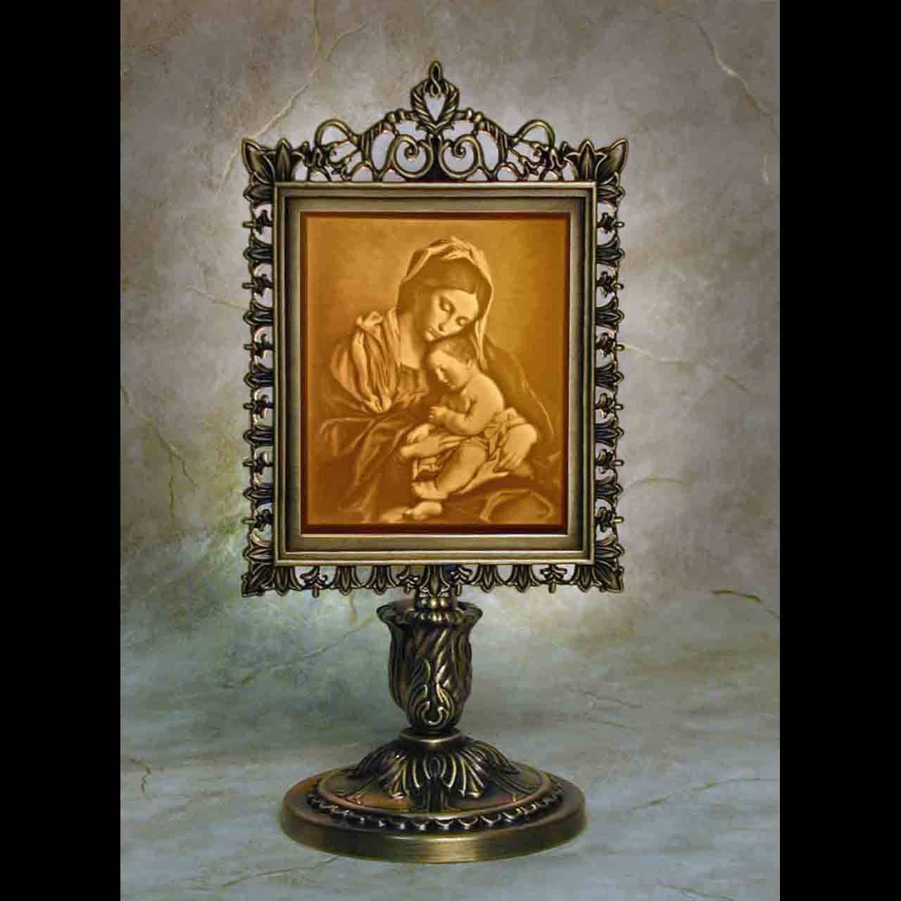 The Porcelain Garden Inc. - Madonna and Child Victorian Accent Lamp