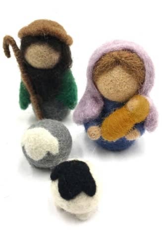 Mini Felt Nativity Set
