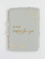 Paper Baristas - "So very happy for you" Foil Greeting Card