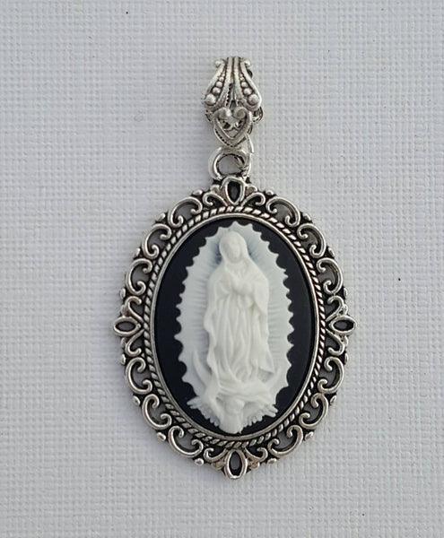 Our Lady of Guadalupe Cameo Pendant