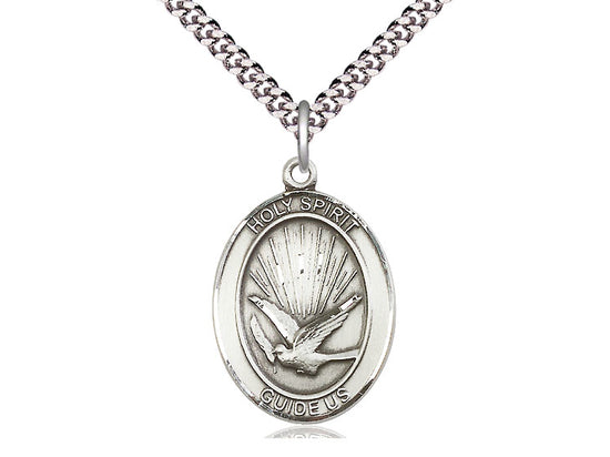 Holy Spirit Oval Medal necklace