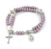 MG Rosary - Lavender Opaque Wrist Rosary