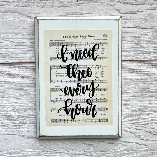 I Need Thee Every Hour