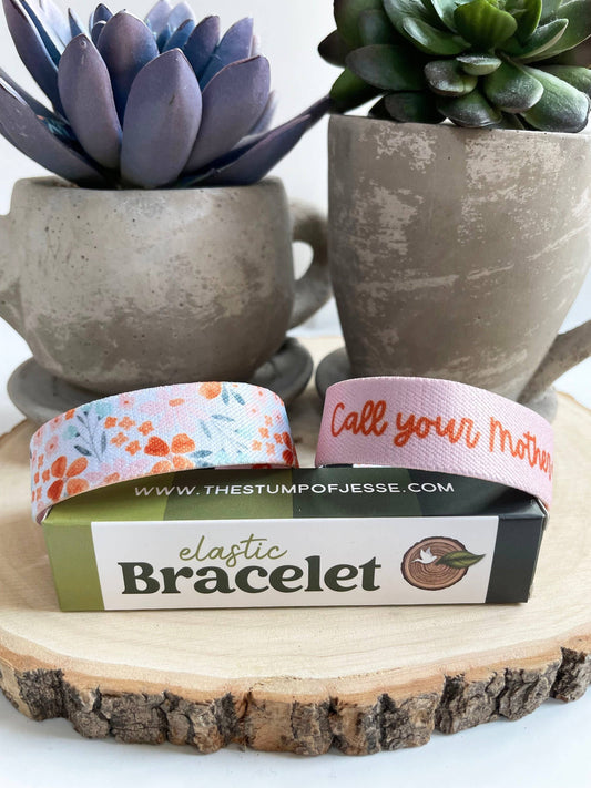 The Stump of Jesse - Call Your Mother | Reversible Elastic Bracelet I Catholic