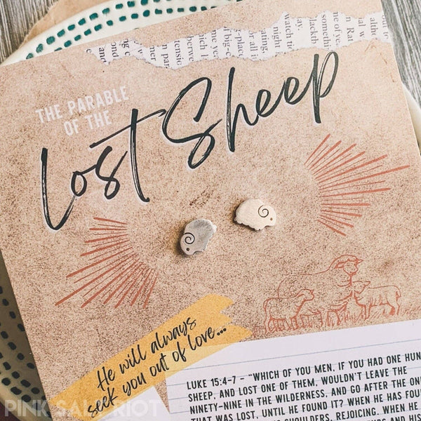 I Am His Sheep Stud Earrings