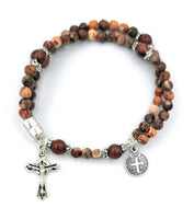 Vista Peacock Jasper Wrist Rosary