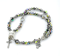 MG Rosary - Czech Vitrail Crystal Wrist Rosary