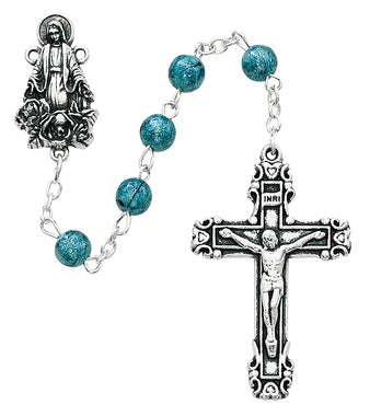Blue splash Rosary